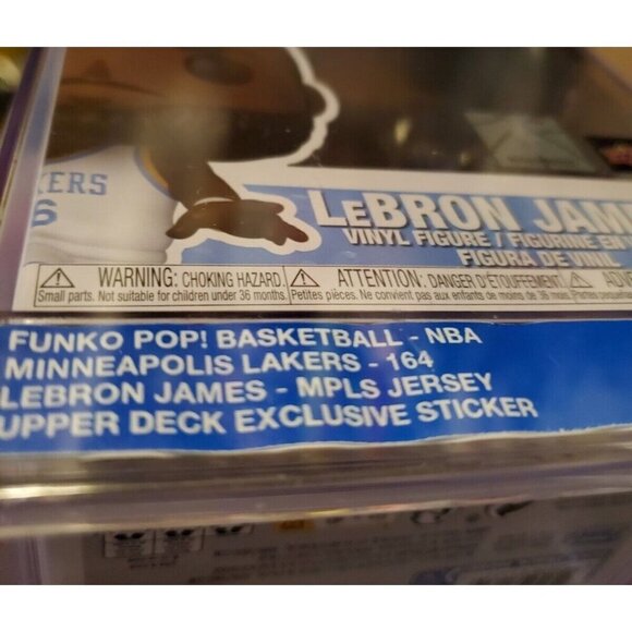 Funko Pop Basketball NBA MPLS LAKERS Lebron James Upper Deck Exclusive 164 - Picture 8 of 8
